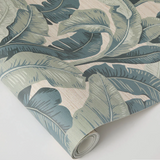 Sage Green Palm-Wallpaper