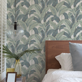 Sage Green Palm-Wallpaper
