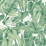 Jungle Green Leaves-Wallpaper