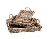 Rattan tray LG