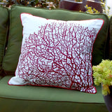 Outdoor Pillow = Coral R/w