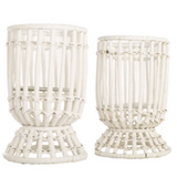 Bamboo Wicker Hurricane- Large