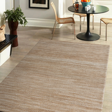 Beige area rug.