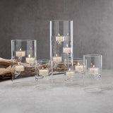Glass Tealight Holder Lg