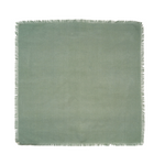 Soft sea glass napkins with delicate fringe detailing bring coastal elegance to your table. Each 22 x 22 inch napkin in this set of four offers generous coverage and versatile styling for everyday dining or special occasions. 