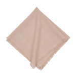 e soft sand tone complements coastal and neutral décor effortlessly, while delicate fringe detailing adds texture and visual interest. Perfect for everyday meals or special gatherings, this napkin brings understated elegance to your table.