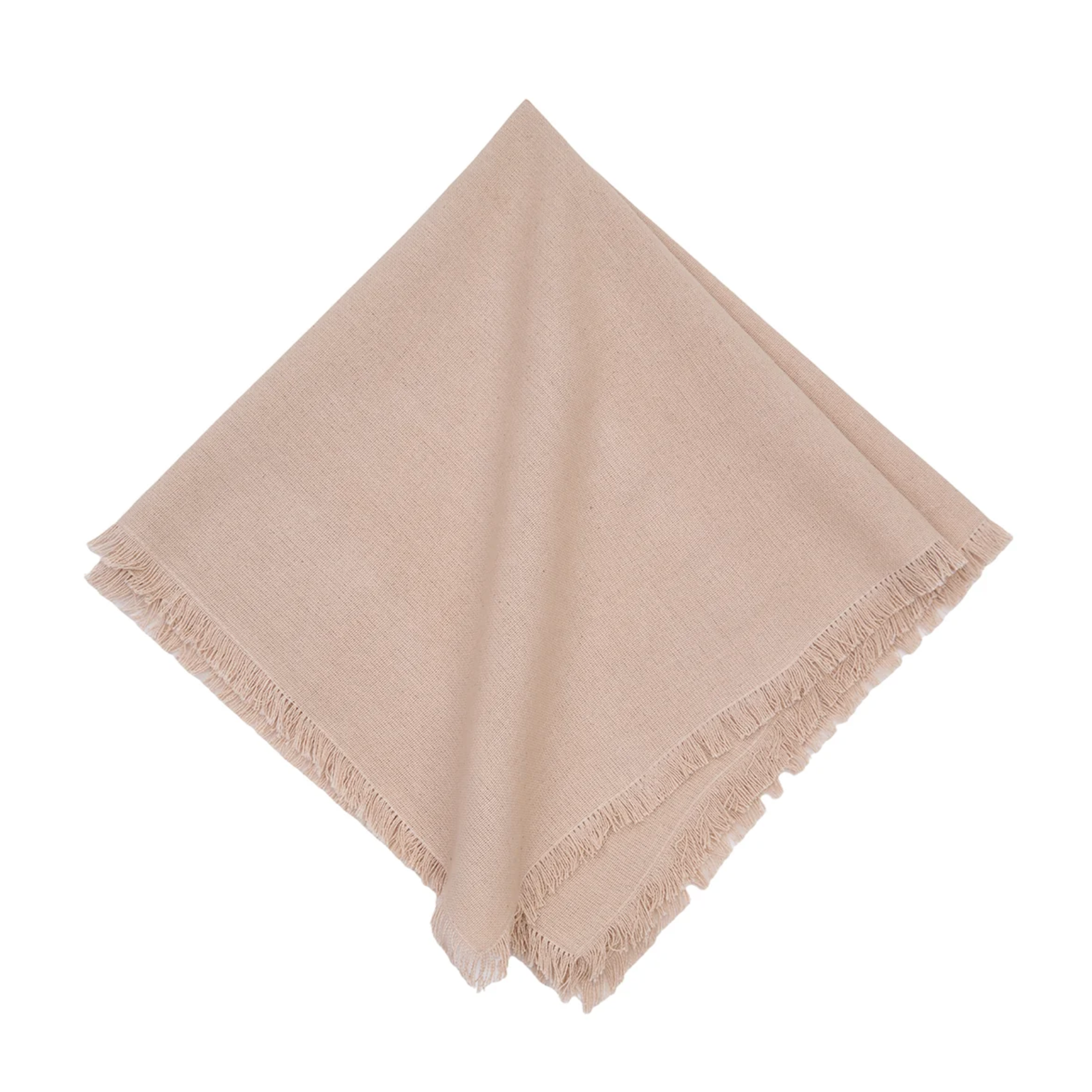 e soft sand tone complements coastal and neutral décor effortlessly, while delicate fringe detailing adds texture and visual interest. Perfect for everyday meals or special gatherings, this napkin brings understated elegance to your table.