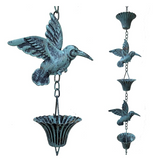 Hummingbird Cup Rain Chain
