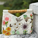 Bag - Bamboo handle Parrot