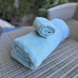 Bath Towel and wash cloth set - Egg Blue