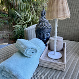 Bath Towel and wash cloth set - Egg Blue