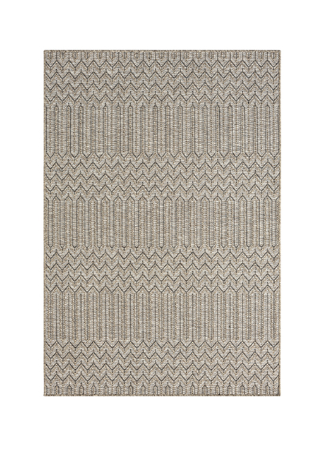 This natural-toned beauty weaves island relaxation into every fiber. Its earthy palette creates the perfect backdrop for your coastal-inspired space, while the textured design feels like warm sand between your toes. Kick back, wiggle those toes, and let the island vibes flow!