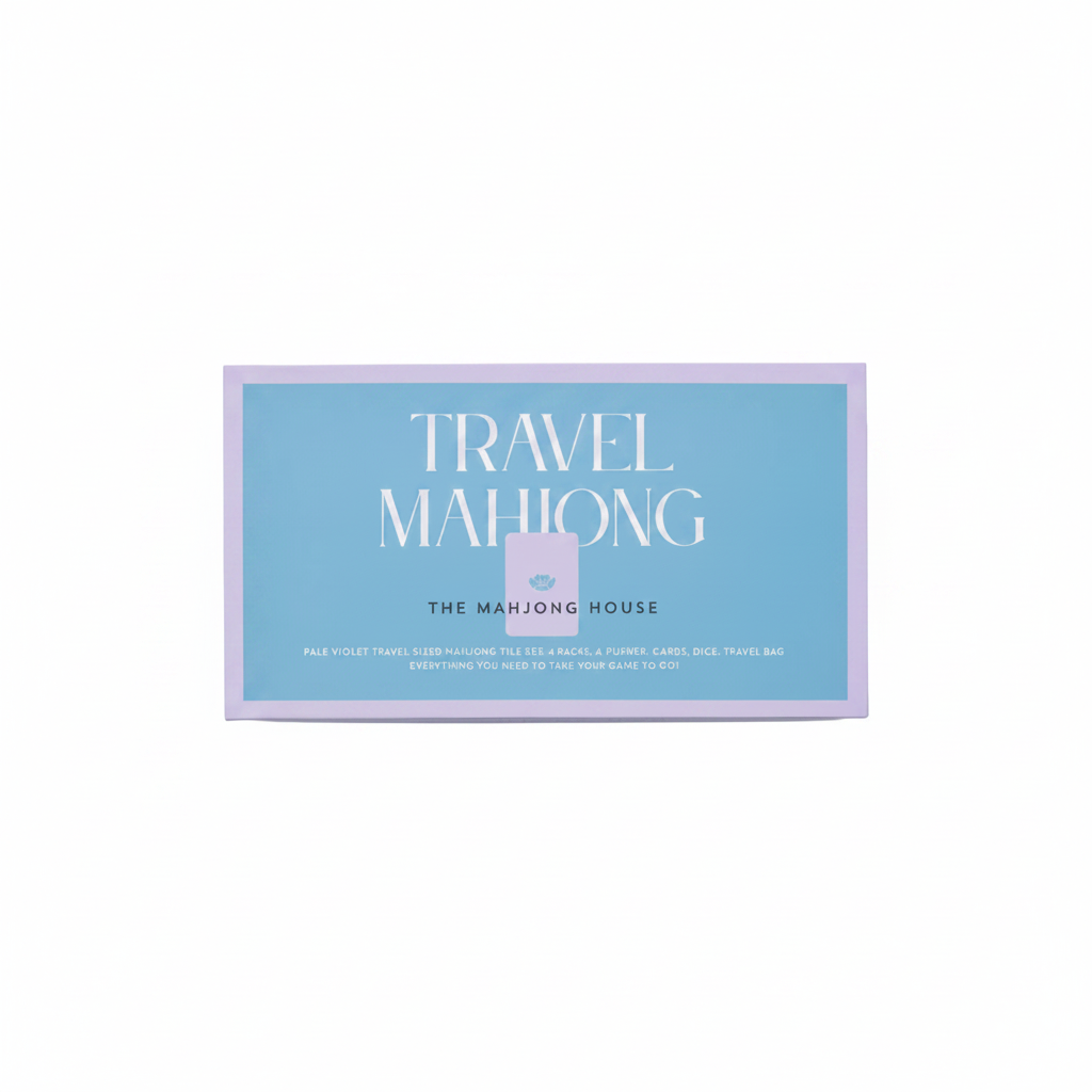 Travel Mahjong game box with 'The Mahjong House' branding.