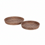 Round Crosshatch Binding Tray Medium