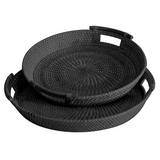 Round Woven Tray Large