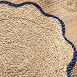 Scalloped Edge Placemats- S/4 Blue