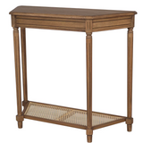Console Table-Cane Shelf