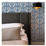 Lattice Ice Blue-Wallpaper(Custom order only)