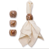 Tiger Cowrie Set of 4 Napkin Holders