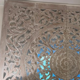 Teak carved wall hanging