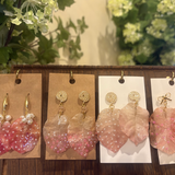 La bougainvillea earring- handmade