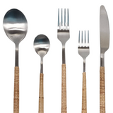 Rattan Stainless Steel Cutlery (Set of 5)