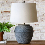 Charcoal Ceramic- Lamp