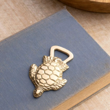 Brass Finished Turtle Bottle
