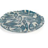 Blue/Silver Pearl Fish -Platter