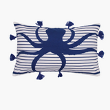 Indigo Octopus-Pillow