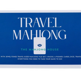 White with Jewel-Tones Travel Mahjong -Set