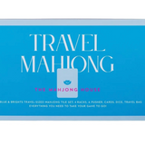 Ice Blue & Brights Travel Mahjong -Set