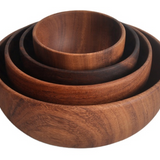 Acacia wood bowl set-Small