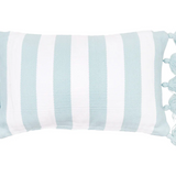 Cabana Stripes Indoor/Outdoor Pillow- Sky Blue