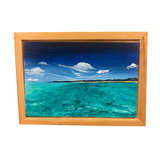 Turquoise Water/Dark Blue Sky Art