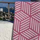 Turkish Towel -Fushia/White