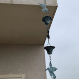 Hummingbird Cup Rain Chain