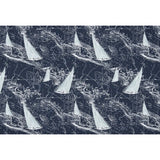 Swivel Glider chair - Slip Cover  Cotton sail boat fabric Navy blue