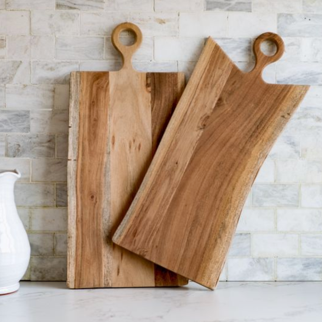 Two wooden serving boards.