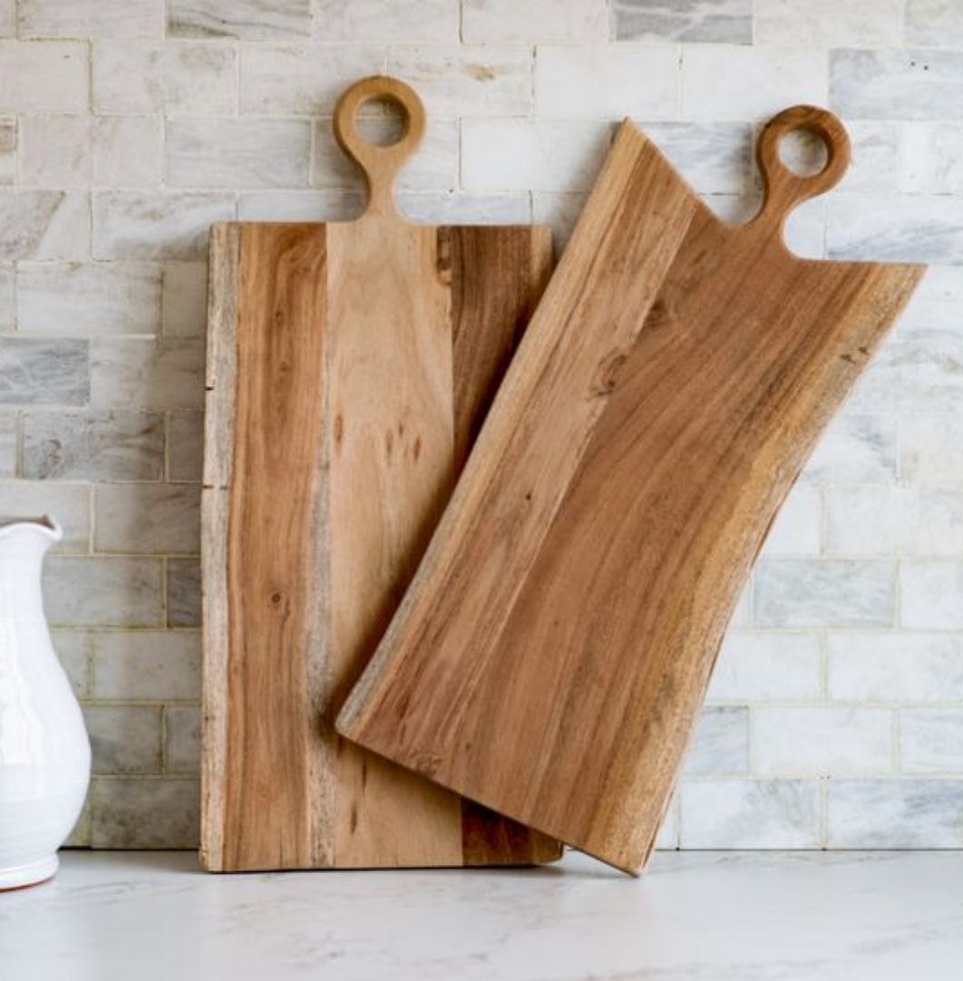 Two wooden serving boards.